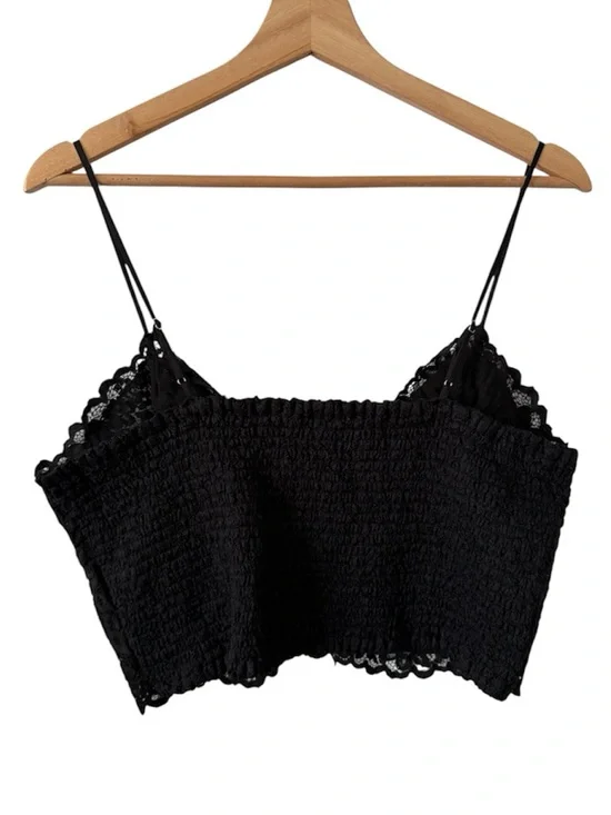 Express Allover Lace Cropped Cami - Picture 2 of 3